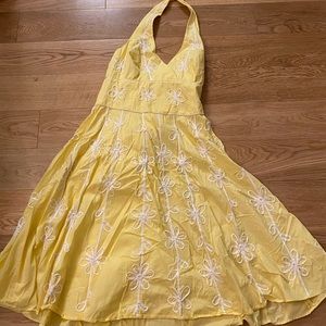 Lily Pulitzer floral dress size 6 yellow